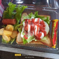 Roti Bakar Sosis Kentang