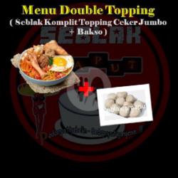 Seblak Komplit Double Topping Ceker   Bakso