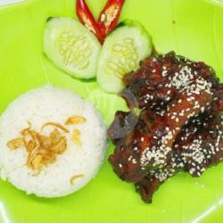 Nasi Ayam Hitam Manis