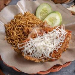 Ayam Geprek Mie Sambel Gondes Tabur Keju