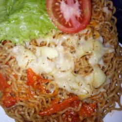 Indomie Pedas Mozarella   Telor