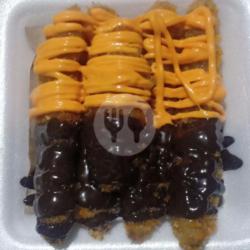 Pisang Crispy Glaze Coklat   Glaze Mangga