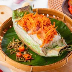 Nasi Bakar Ayam Suwir Kemangi