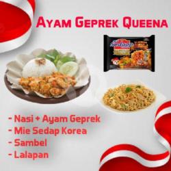 Nasi   Ayam Geprek   Mie Goreng Korea