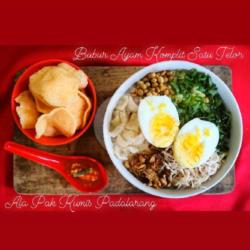 Bubur Ayam Komplit Satu Telor