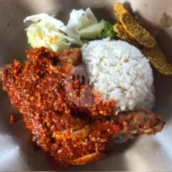 Nasi Ayam Gepuk Komplit Sambel Bawang (dada)