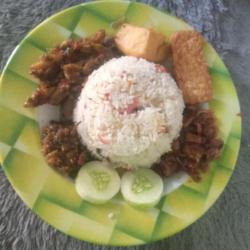 Nasi Liwet Jengkol  Cumi Balado