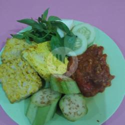 Nasi Penyet Tempe