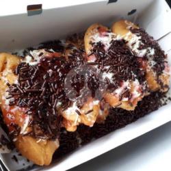 Pisang Bakar Strawberry Choklat Keju Susu