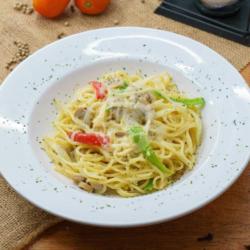 Spaghetti Mushroom Carbonara