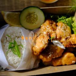 Spicy Mayo Chicken Fillet Karaage Rice Box