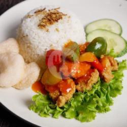 Nasi Sour Sweet Fish