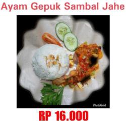 Ayam Gepuk Sambal Jahe