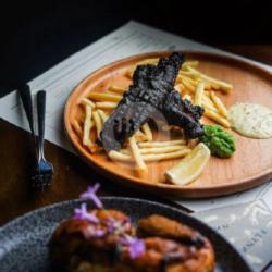 Squid Ink Fish And Chips