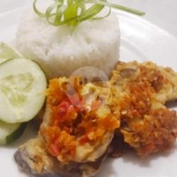 Nasi Terong Crispy Geprek