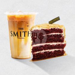 Red Velvet Cake & Ice Caramel Latte