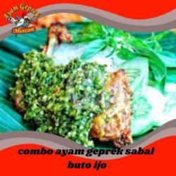 Combo Ayam Geprek Sambal Buto Ijo