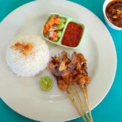 Nasi Sate Ayam Bakar/goreng