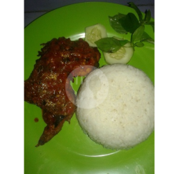 Nasi Ayam Gepuk Sambal Mantap