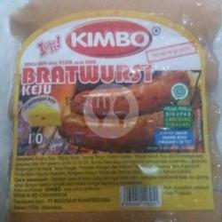 Kimbo Bratwurst Sosis Sapi Dan Ayam Rasa Keju  Isi 10 (500g)