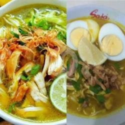 2 Nasi Soto Ayam   1 Nasi Soto Telur