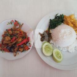 Nasi Teri  Terong Sambel