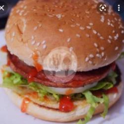 Burger Daging Ham Sapi