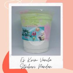 Es Krim Vanila, Stroberi, Pandan