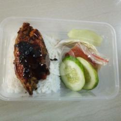 Paket Nasi Ayam Bakar Spicy Or Original (free Teh)