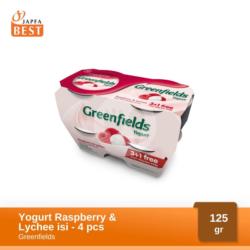 Greenfields Yogurt Raspberry & Lychee 125gr - Isi 4pcs