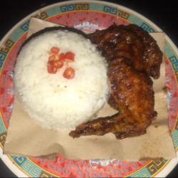 Nasi Sayap Ayam Pedas