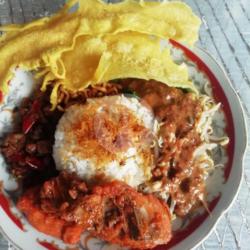 Nasi Pecel Ikan Daging