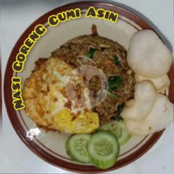 Nasi Goreng Cumi Asin Telur Ceplok