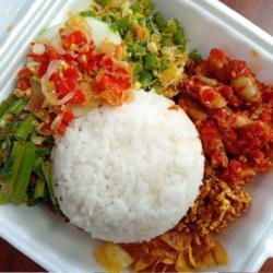 Nasi Campur Baby Cumi