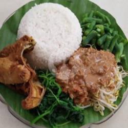 Nasi Pecel Ayam Goreng