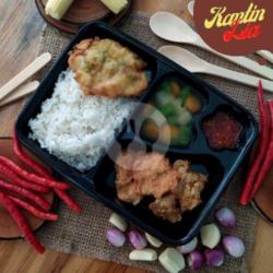 Paket Nasi Rames Ayam Sop Sayuran