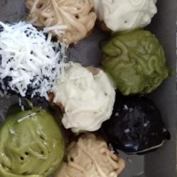 Banana Ball Toping Mix (coklat, Greentea, Tiramisu, Vanila, Coklat Keju)