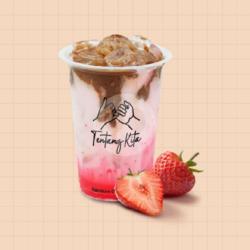 Strawberry   Topping Keju/cokelat/pudding/boba