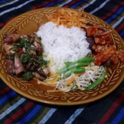 Nasi Cumi Asin   Gratis Es Teh