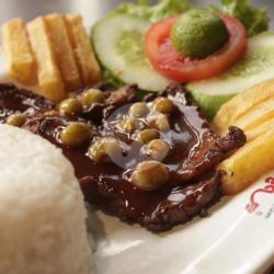 Nasi Steak Daging