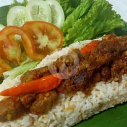 Nasi Bakar Enake Oseng Mercon Sapi(porsi Besar)