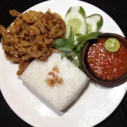 Nasi Usus Crispy Sambal Jeruk