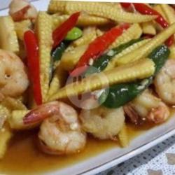 Udang Cah Jagung Muda