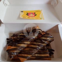 Banana Spring Roll Glaze Chocolate