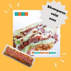 Roti Kuro Kukus/bakar Silverqueen Selai Susu