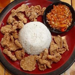 Nasi Kulit Crispy Cabe Rawit Merah