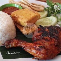 Ayam Bakar Sanbal Setan   Nasi   Tempe Tahu ( Potongan Besar )