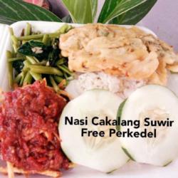 Nasi Cakalang Suwir Free Perkedel