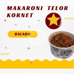 Makaroni Telor Kornet (balado)