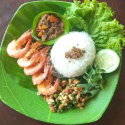 Sego Sambel Udang Goreng